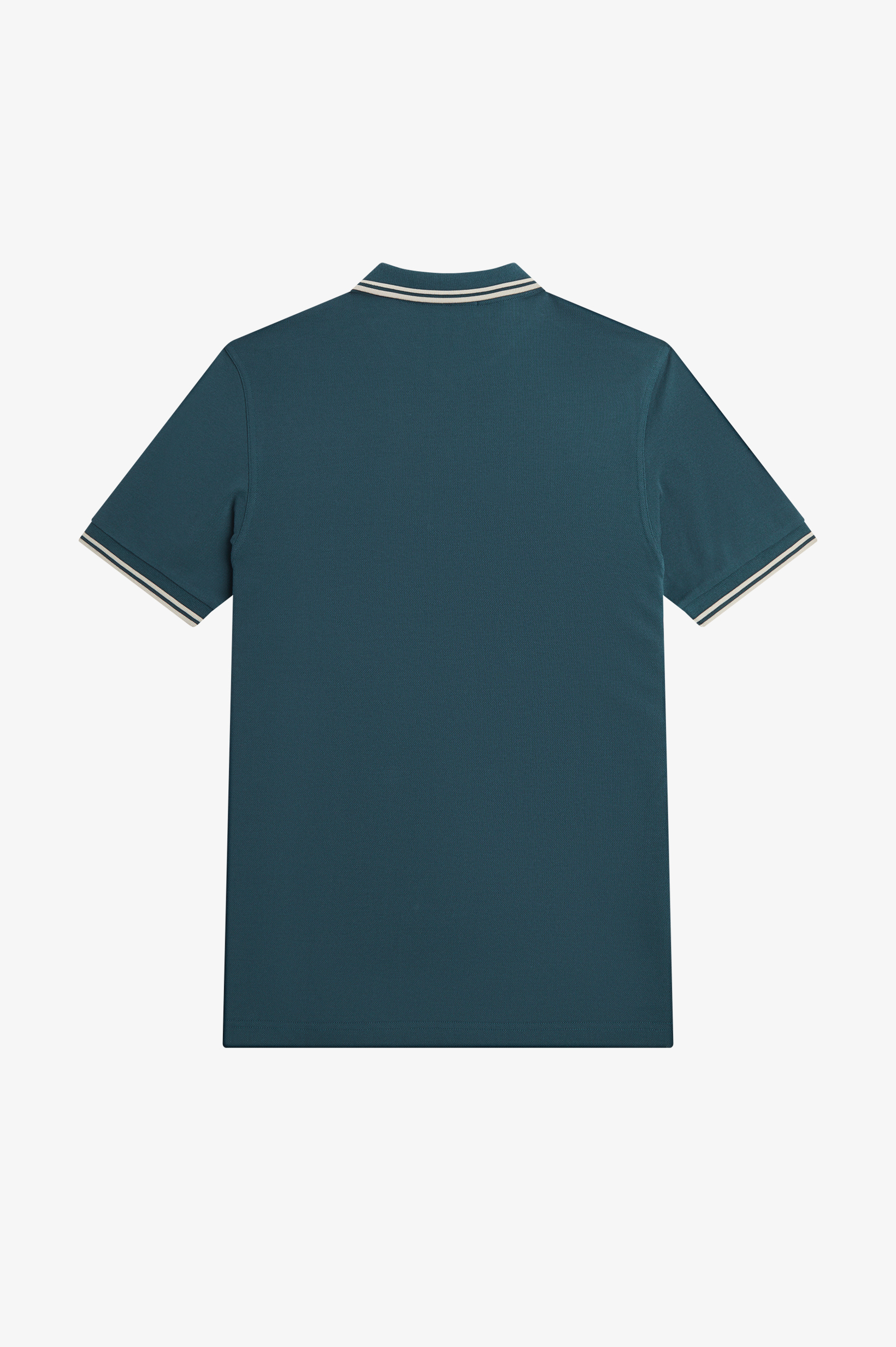 Fred Perry - TWIN TIPPED POLO SHIRT - Petrol Blue/Light Oyster