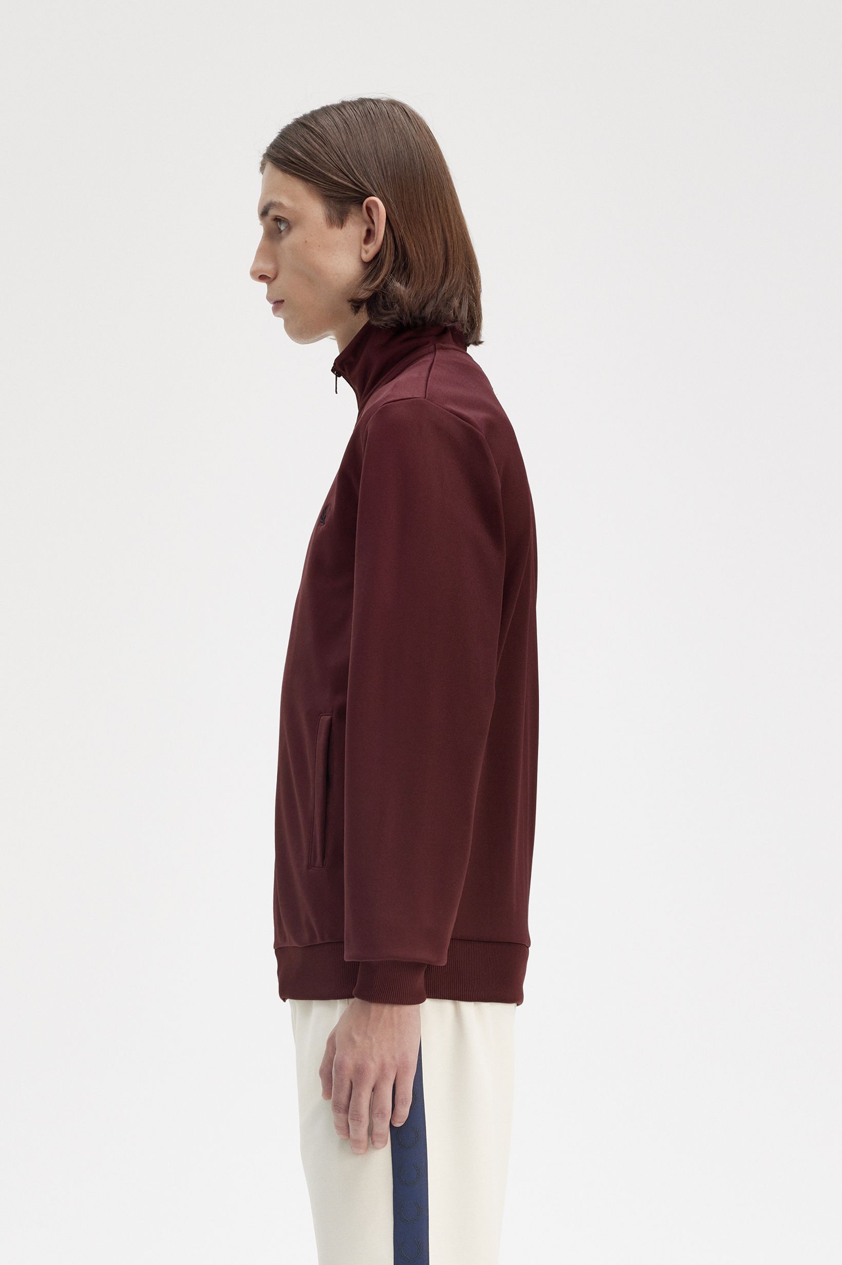 Fred Perry - TRACK JACKET - Oxblood