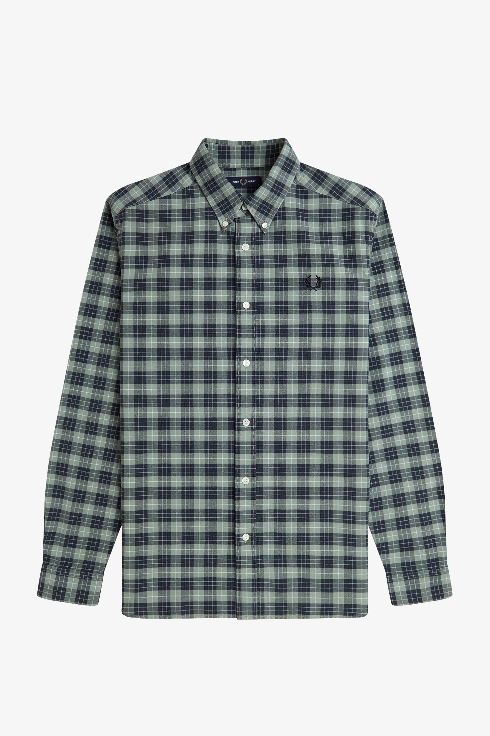Fred Perry - TARTAN OXFORD SHIRT - Bayleaf Fred Perry - TARTAN OXFORD SHIRT - Bayleaf