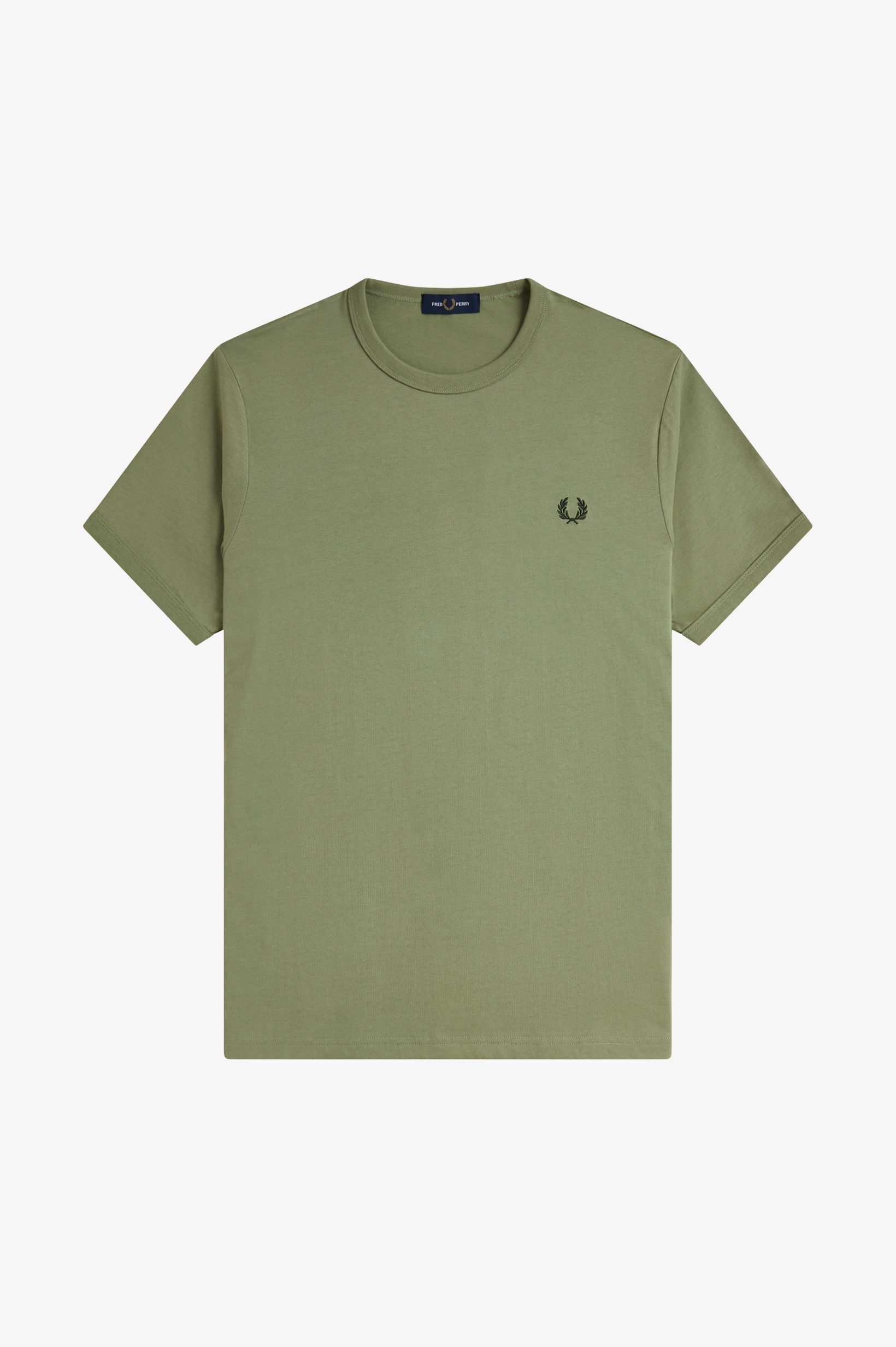 Fred Perry - RINGER T-SHIRT - Olive Mint