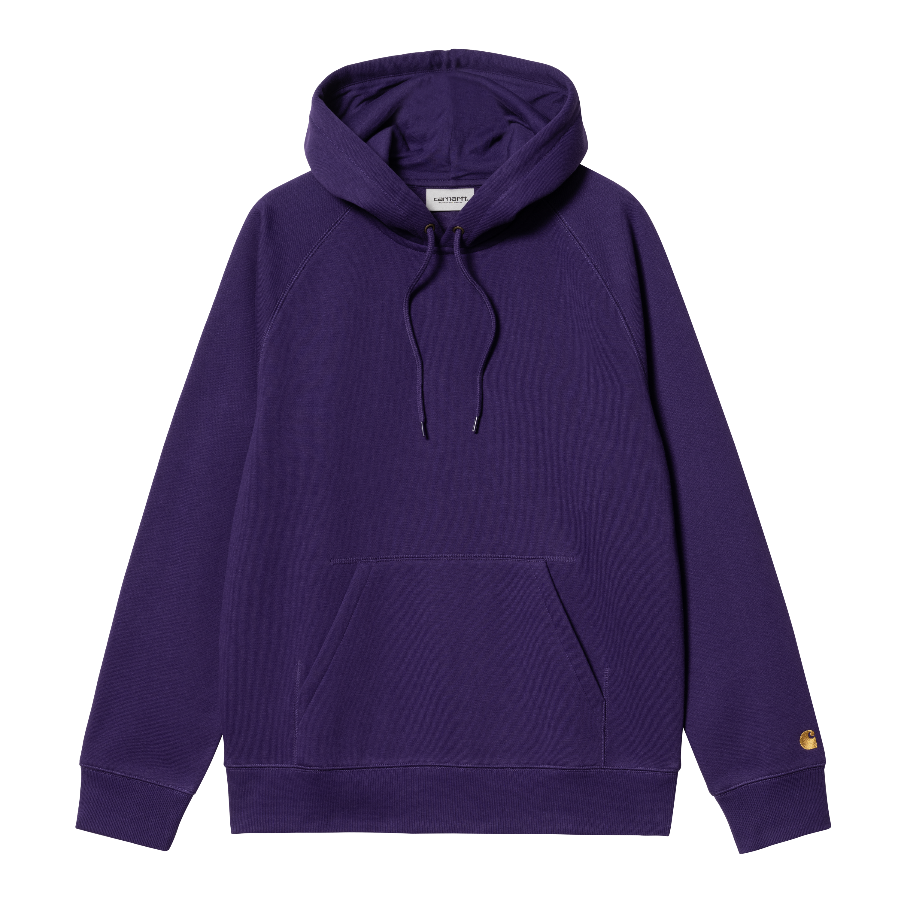 Carhartt WIP - HOODED CHASE SWEAT - Tyrian/Gold